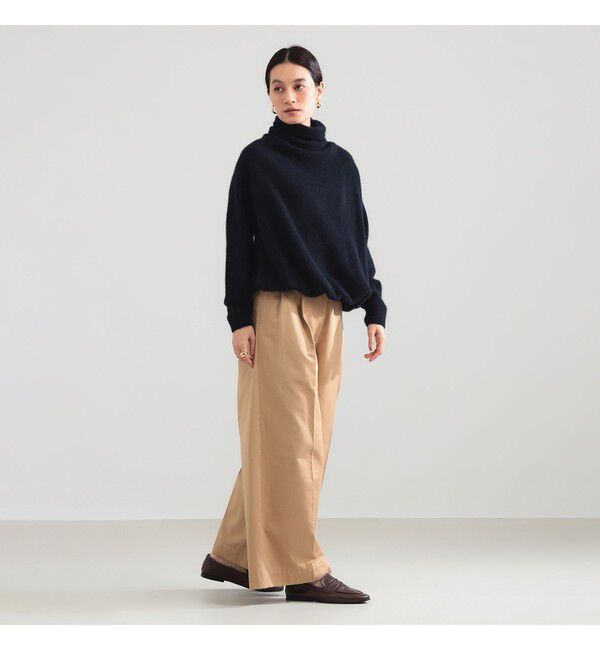 Demi-Luxe BEAMS 「【別注】BATONER &times; Demi-Luxe BEAMS / カシミヤフォックス ユニーク タートルネック ニット」|ニット・セーター|