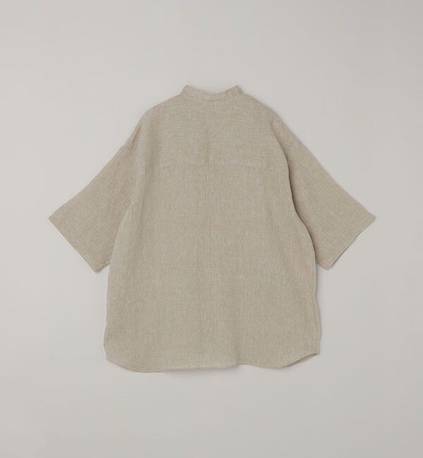 SHIPS any「SHIPS any:〈洗濯機可能〉ピュアリネン バンド スキッパー ハーフスリーブ プルオーバー シャツ 26SS◇」|シャツ・ブラウス|