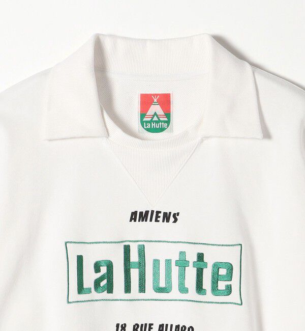 SHIPS any「【SHIPS any別注】La Hutte:〈洗濯機可能〉襟付き ロゴ プリント スウェット」|スウェット・ジャージ|