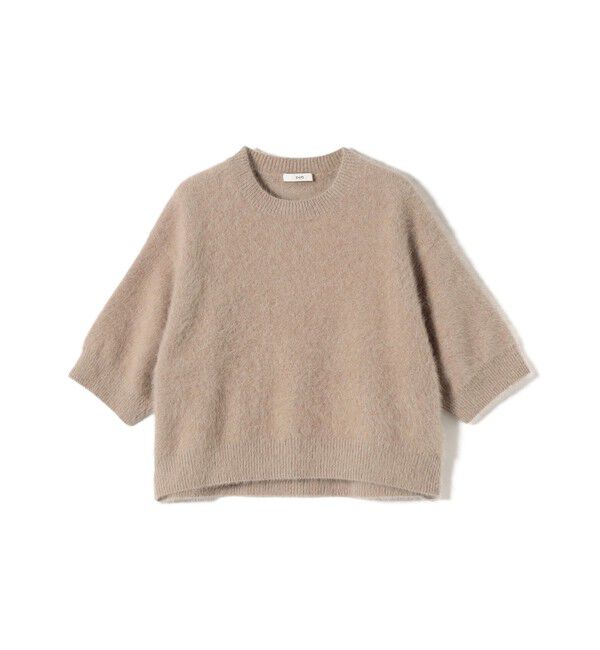 SHIPS for women「《予約》杢 フォックス カシミヤ 半袖 プルオーバー」|ニット・セーター|
