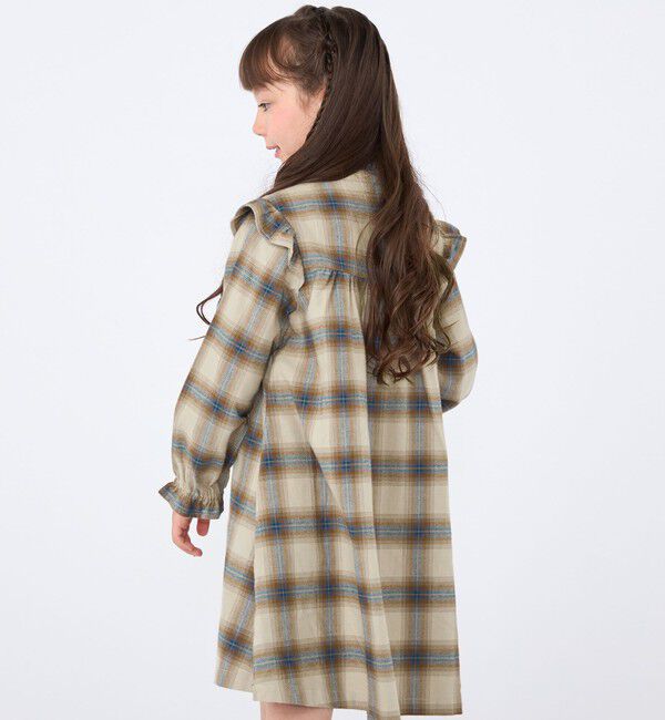 SHIPS KIDS「100～130cm / ネル チェック  ワンピース」|ワンピース|
