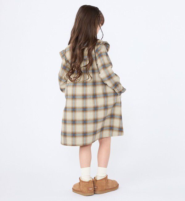 SHIPS KIDS「100～130cm / ネル チェック  ワンピース」|ワンピース|