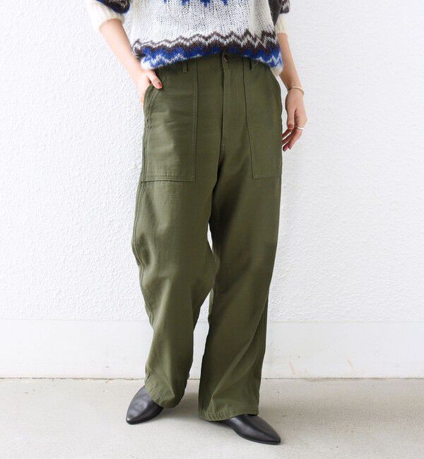 SHIPS for women「【SHIPS別注】JOHNBULL:〈洗濯機可能〉ベイカー パンツ」|その他|オリーブ