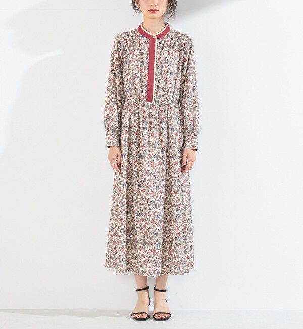 SHIPS Colors 「〈手洗い可能〉MULHOUSE  フラワー プリント ワンピース」|ワンピース|