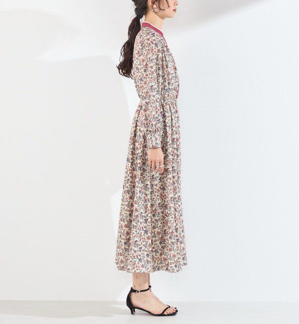 SHIPS Colors 「〈手洗い可能〉MULHOUSE  フラワー プリント ワンピース」|ワンピース|