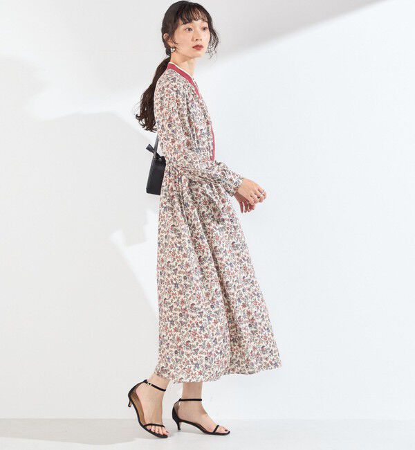 SHIPS Colors 「〈手洗い可能〉MULHOUSE  フラワー プリント ワンピース」|ワンピース|