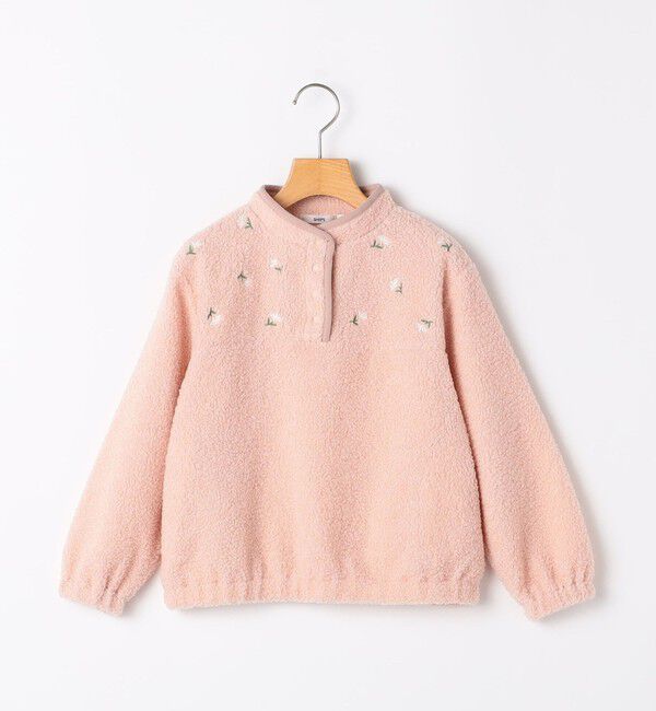 SHIPS KIDS「140～150cm / フラワー エンブロイダリー プルオーバー」|その他|ライトピンク