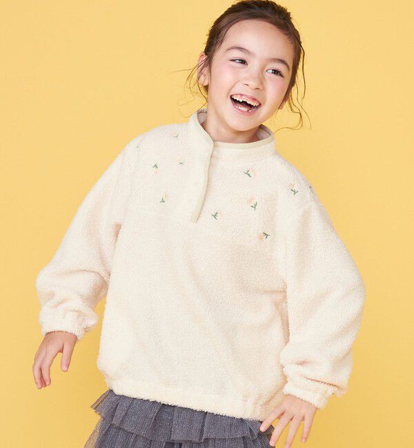 SHIPS KIDS「100～130cm / フラワー エンブロイダリー プルオーバー」|その他|