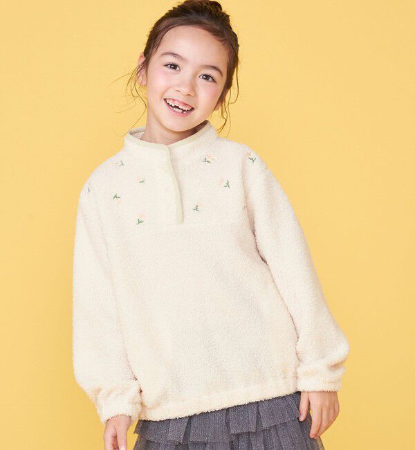 SHIPS KIDS「100～130cm / フラワー エンブロイダリー プルオーバー」|その他|