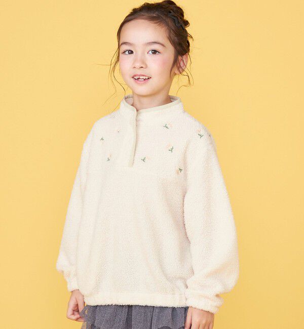 SHIPS KIDS「100～130cm / フラワー エンブロイダリー プルオーバー」|その他|