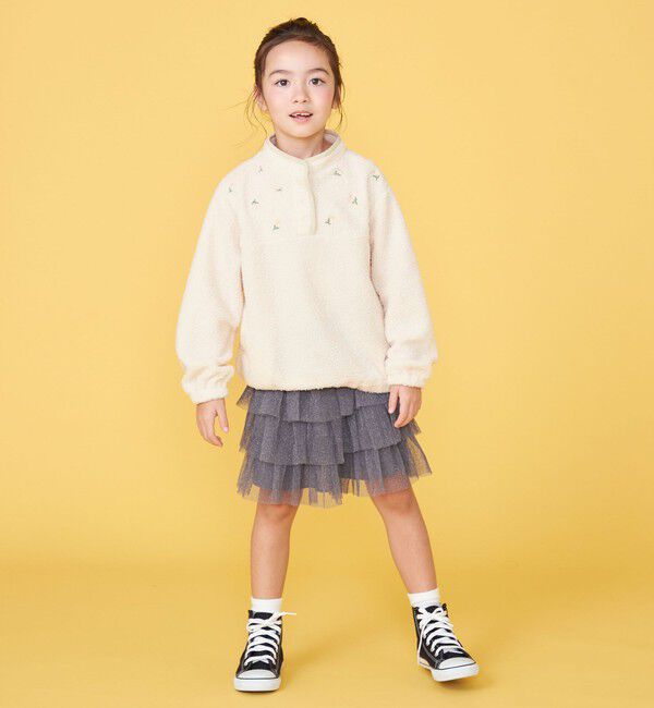 SHIPS KIDS「100～130cm / フラワー エンブロイダリー プルオーバー」|その他|