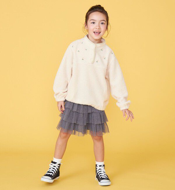 SHIPS KIDS「100～130cm / フラワー エンブロイダリー プルオーバー」|その他|