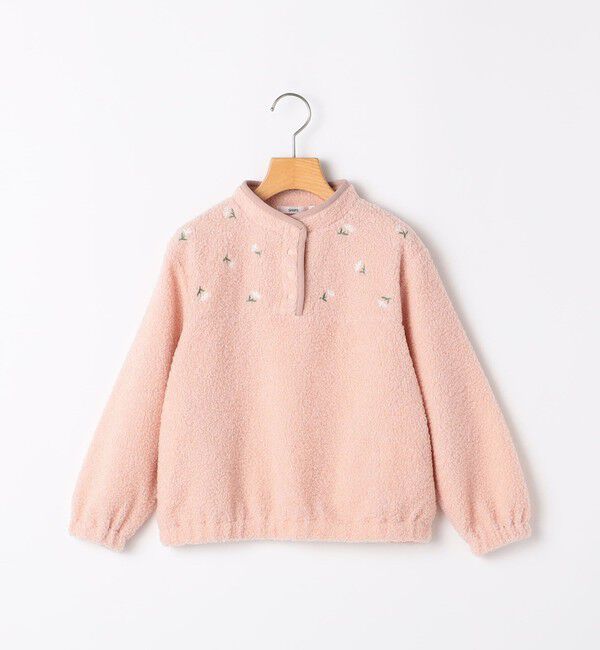 SHIPS KIDS「100～130cm / フラワー エンブロイダリー プルオーバー」|その他|ライトピンク