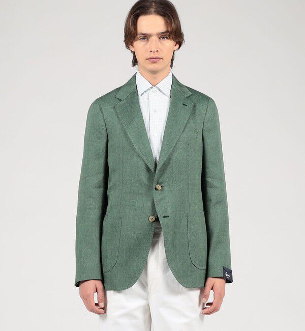 TOMORROWLAND BUYING WEAR「GABO リネンウール シングルブレステッド2Bジャケット」|テーラードジャケット|