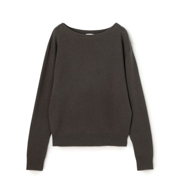 Edition「コットンカシミヤ ボートネック ニット」|ニット・セーター|17 チャコールグレー