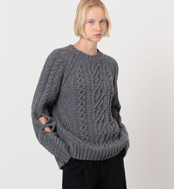 TOMORROWLAND BUYING WEAR「STEFAN COOKE SLASHED CABLE JUMPER ケーブルニット プルオーバー」|ニット・セーター|