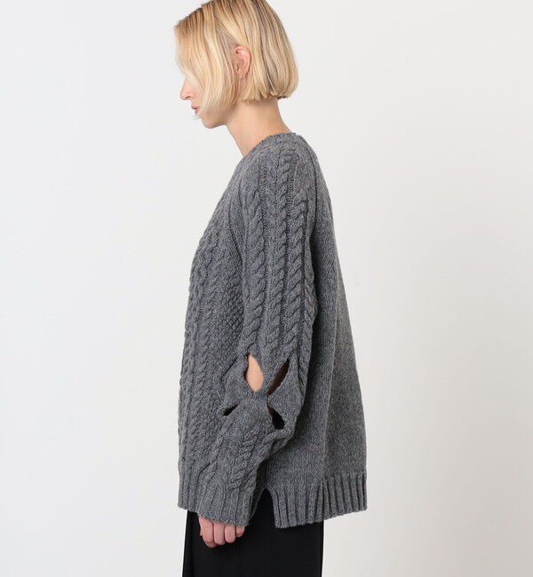 TOMORROWLAND BUYING WEAR「STEFAN COOKE SLASHED CABLE JUMPER ケーブルニット プルオーバー」|ニット・セーター|