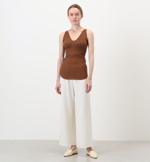 TOMORROWLAND GOODS「HAKUJI V-neck tanktop」|タンクトップ|