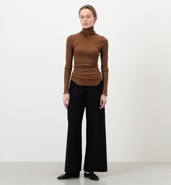 TOMORROWLAND GOODS「HAKUJI Wool rib ハイネックプルオーバー」|Tシャツ・カットソー|