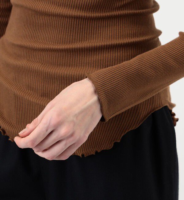TOMORROWLAND GOODS「HAKUJI Wool rib ハイネックプルオーバー」|Tシャツ・カットソー|