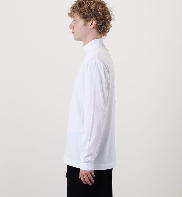 TOMORROWLAND BUYING WEAR「SUNSPEL ブラッシュドコットン ロングスリーブ モックネックTシャツ」|Tシャツ・カットソー|