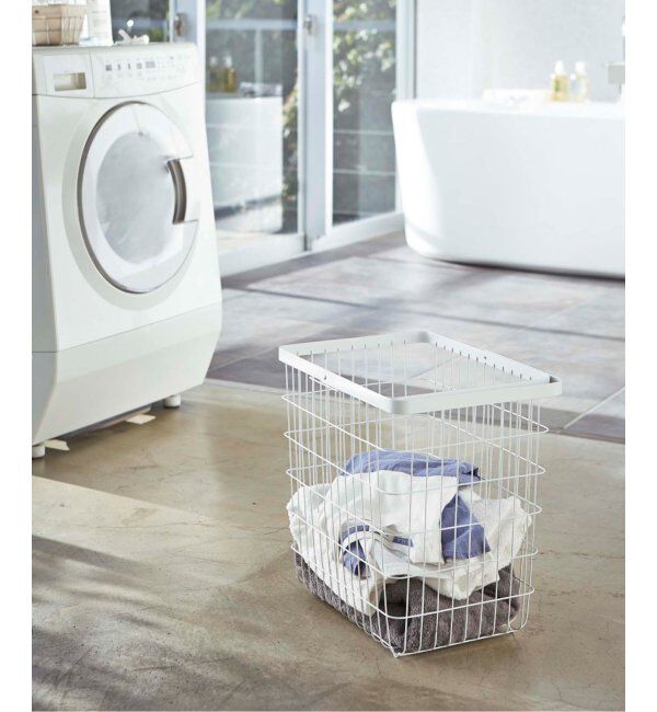 journal standard Furniture「《WEB限定》【tower/タワー】 ランドリーワゴン+バスケット」|トイレタリー・ランドリーグッズ|