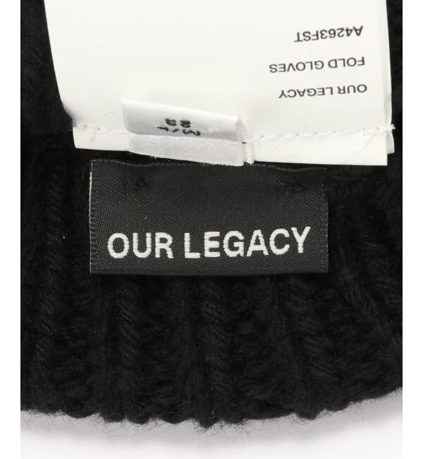 EYETHINK「OUR LEGACY FOLD GLOVES  Black Wool M/L」|手袋|