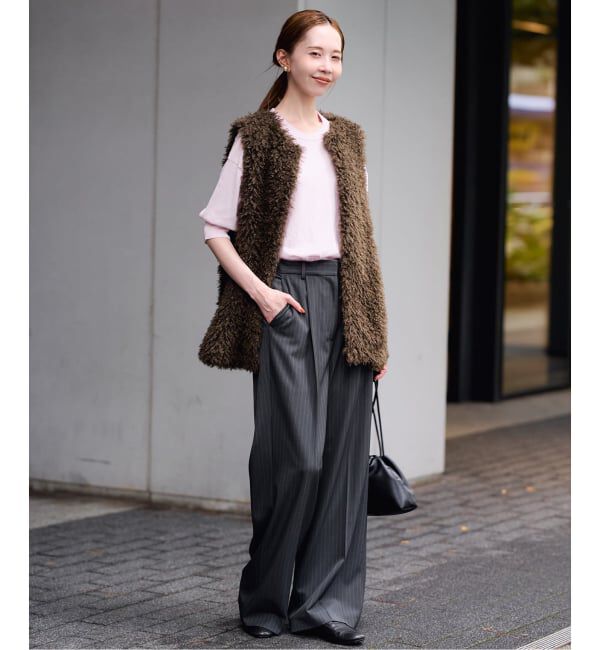 SLOBE IENA「《WEB限定/追加/シリーズあり》コットンキュプラハーフスリーブプルオーバー」|ニット・セーター|