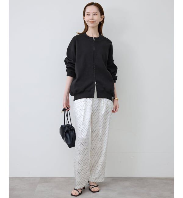 SLOBE IENA「《WEB限定/追加》ダブルZIP クルーネックカーディガン」|カーディガン|