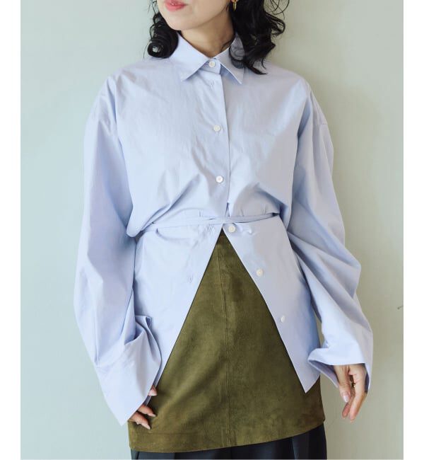 IENA LA BOUCLE「コットンシルクタイプライターシャツ」|シャツ・ブラウス|