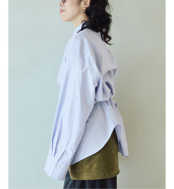 IENA LA BOUCLE「コットンシルクタイプライターシャツ」|シャツ・ブラウス|