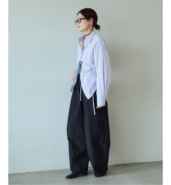 IENA LA BOUCLE「コットンシルクタイプライターシャツ」|シャツ・ブラウス|