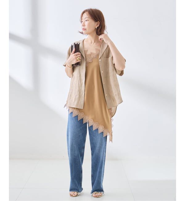 journal standard L'essage「The Loom/ザ ルーム LACE CAMISOLE TOP キャミソール」|キャミソール|