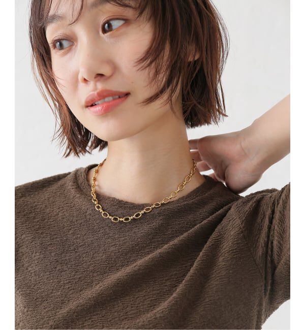 journal standard L'essage「MERAKI/メラキ OVAL CHAIN NECKLACE ネックレス」|ネックレス|