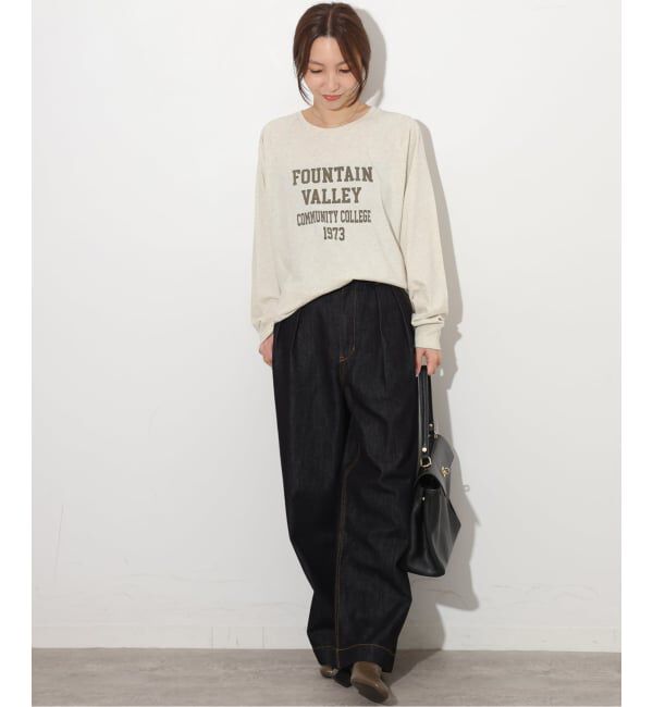 JOURNAL STANDARD relume「《新色》ラグランスリーブカレッジロングスリーブTEE」|Tシャツ・カットソー|