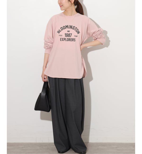 JOURNAL STANDARD relume「《新色》ラグランスリーブカレッジロングスリーブTEE」|Tシャツ・カットソー|