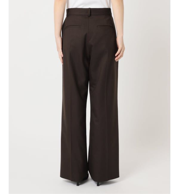 U by SPICK&SPAN「ツイルストレッチタックパンツ」|スラックス|