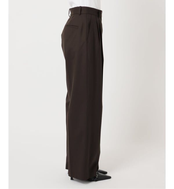 U by SPICK&SPAN「ツイルストレッチタックパンツ」|スラックス|