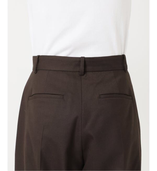 U by SPICK&SPAN「ツイルストレッチタックパンツ」|スラックス|