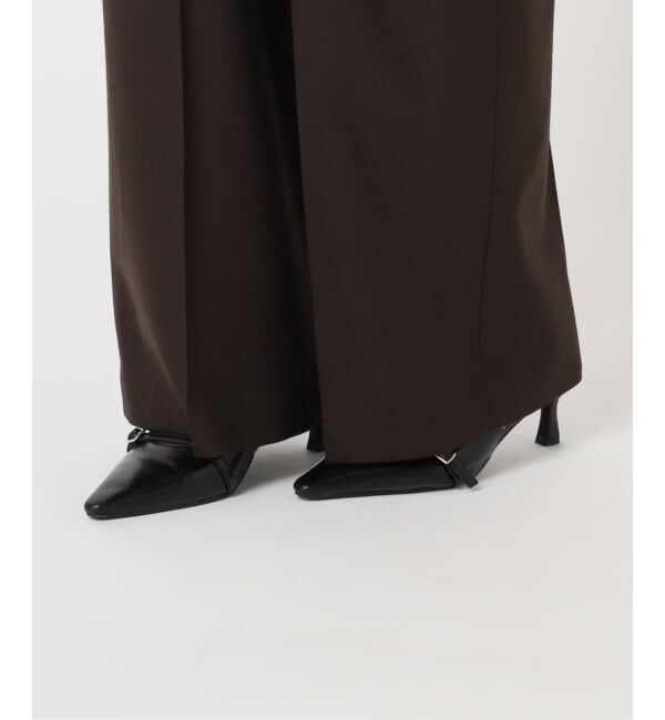 U by SPICK&SPAN「ツイルストレッチタックパンツ」|スラックス|