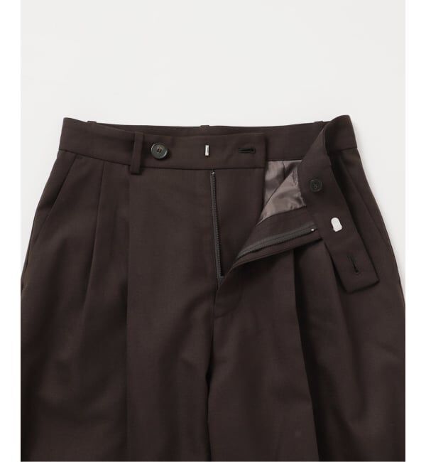 U by SPICK&SPAN「ツイルストレッチタックパンツ」|スラックス|