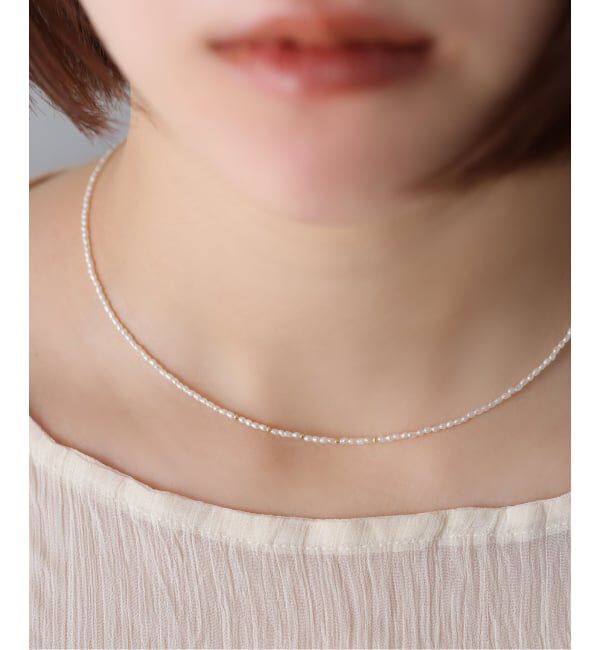 Lilas by Spick&Span「《追加予約》ライスパール40cmネックレス K10」|ネックレス|
