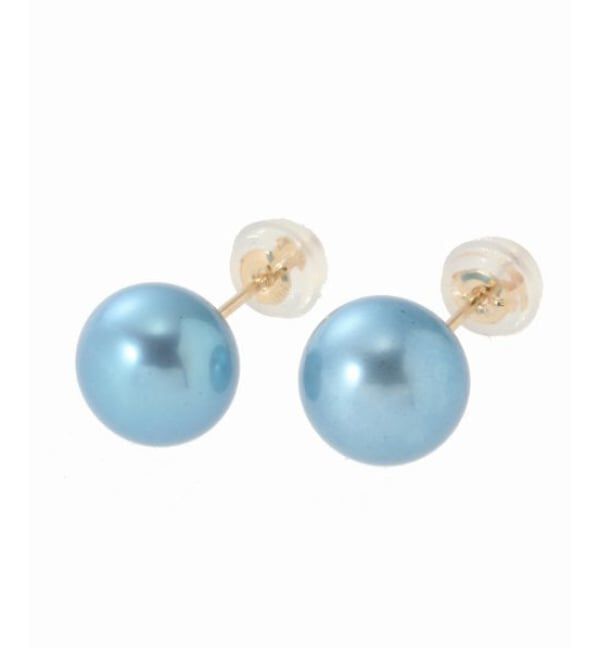 Lilas by Spick&Span「《追加予約》8mmインディゴパール1粒ピアス K10（両耳）」|ピアス|
