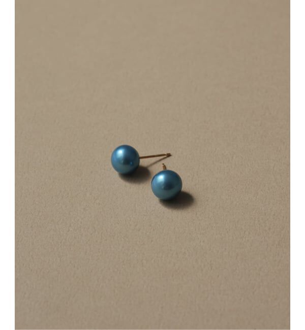 Lilas by Spick&Span「《追加予約》8mmインディゴパール1粒ピアス K10（両耳）」|ピアス|