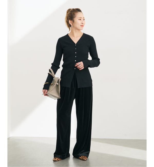 Spick and Span「ウォッシャブルリブカーディガン」|カーディガン|