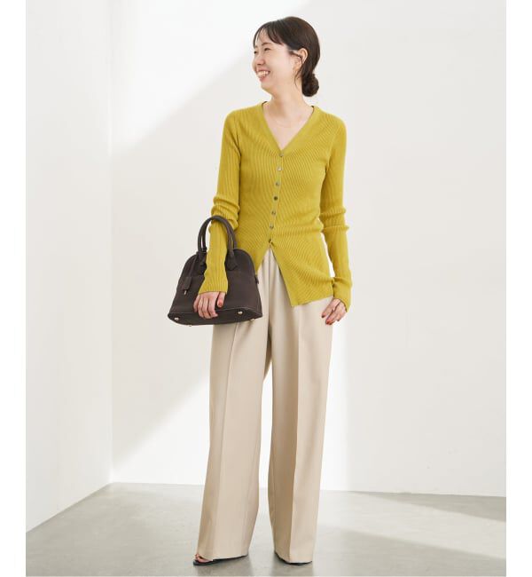 Spick and Span「ウォッシャブルリブカーディガン」|カーディガン|