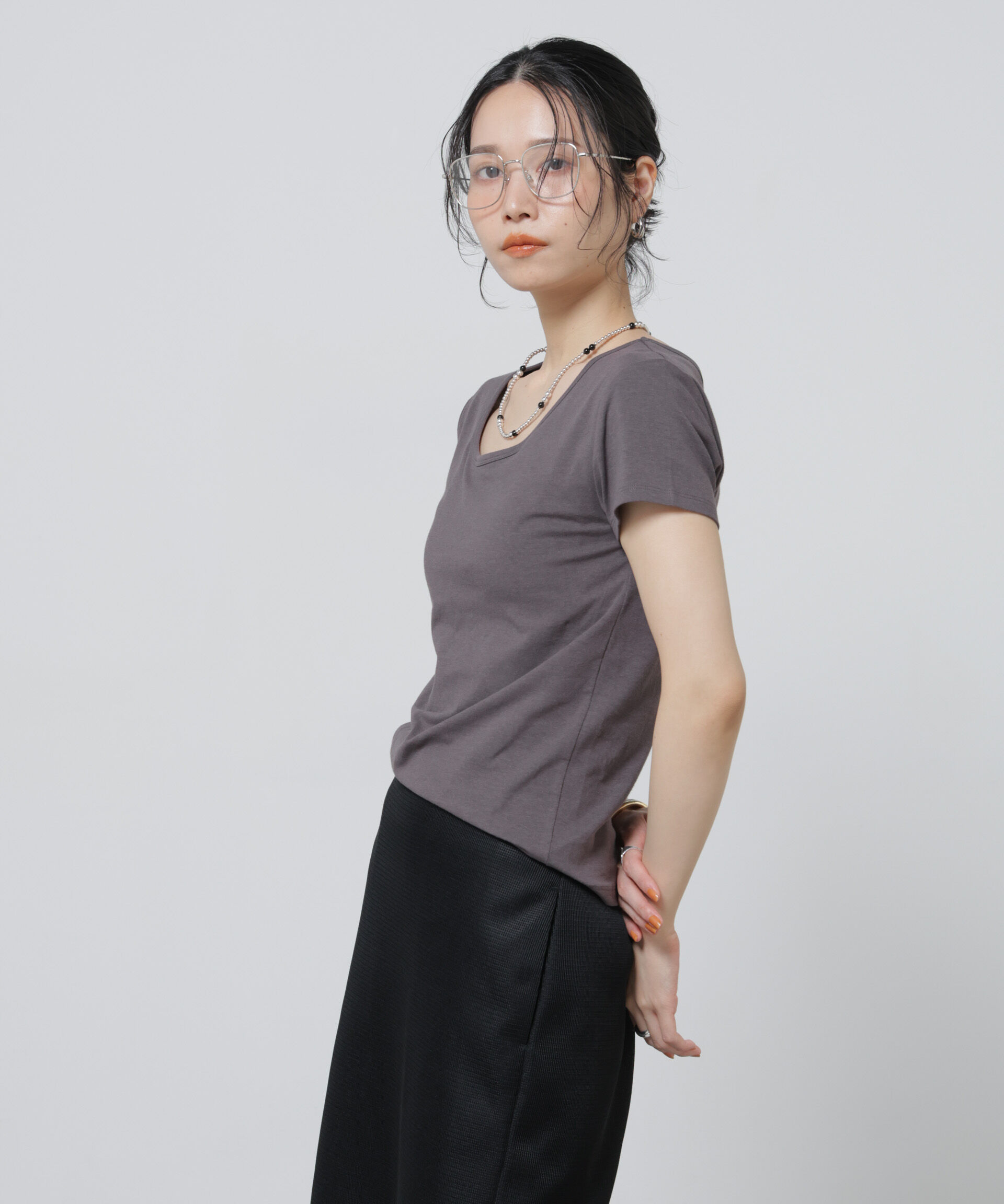 NANO universe「Anti Soaked(R) 汗染み防止カップ付きTシャツ」|Tシャツ・カットソー|