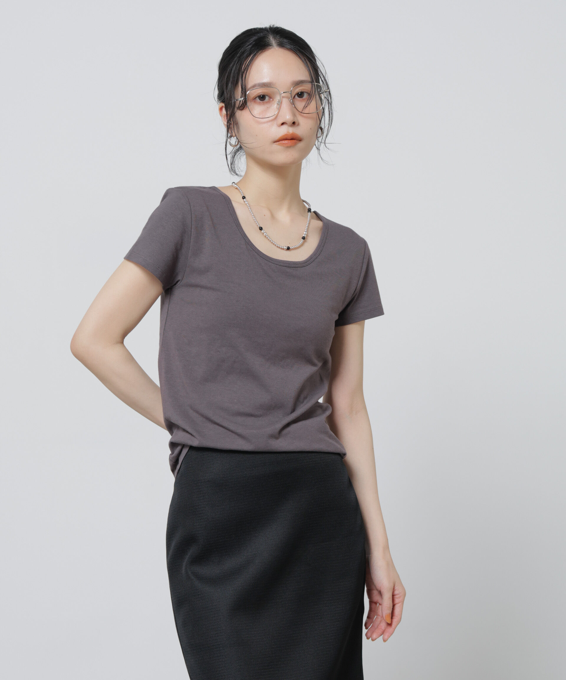 NANO universe「Anti Soaked(R) 汗染み防止カップ付きTシャツ」|Tシャツ・カットソー|