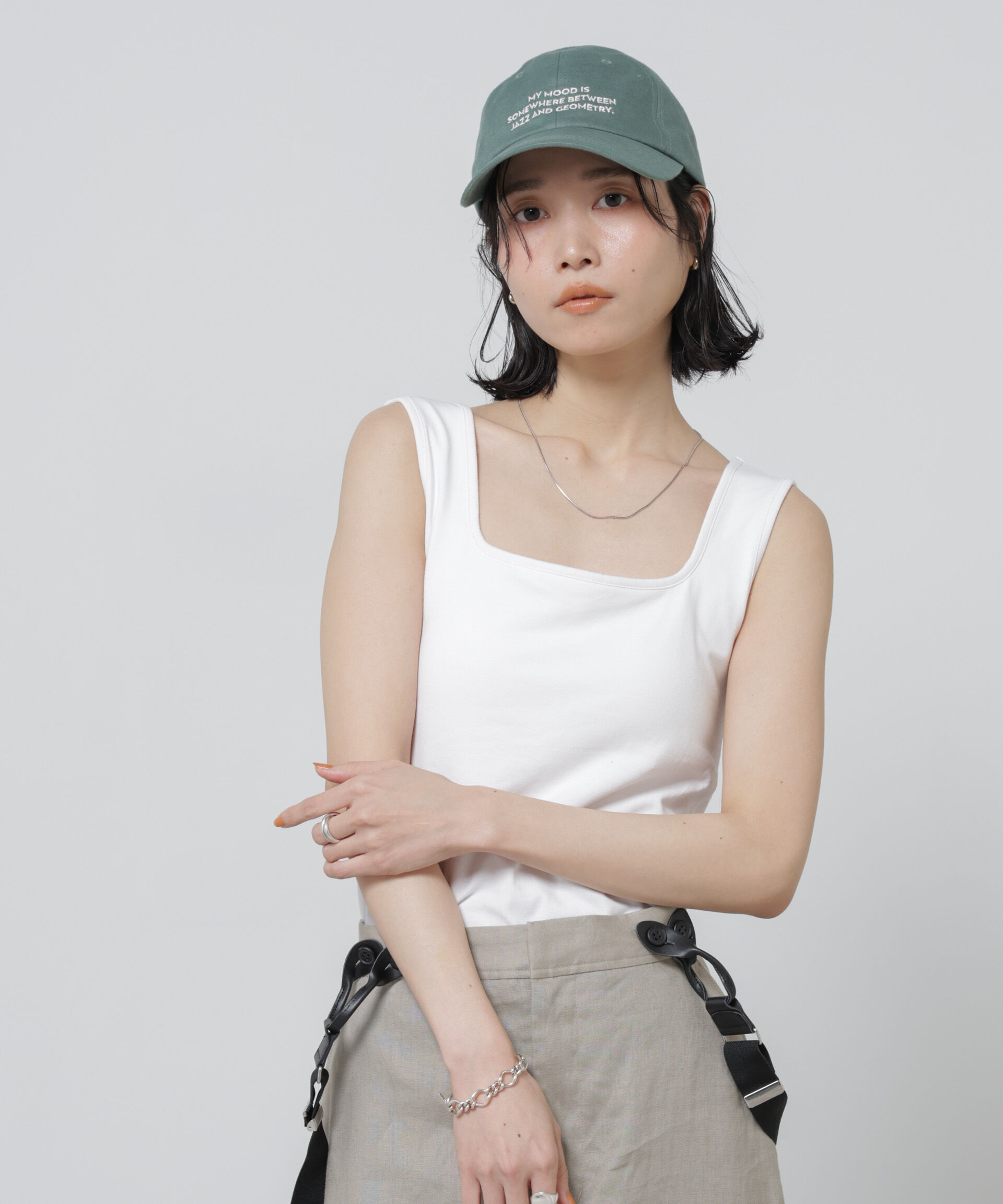 NANO universe「Anti Soaked(R) 汗染み防止カップ付きタンクトップ」|Tシャツ・カットソー|