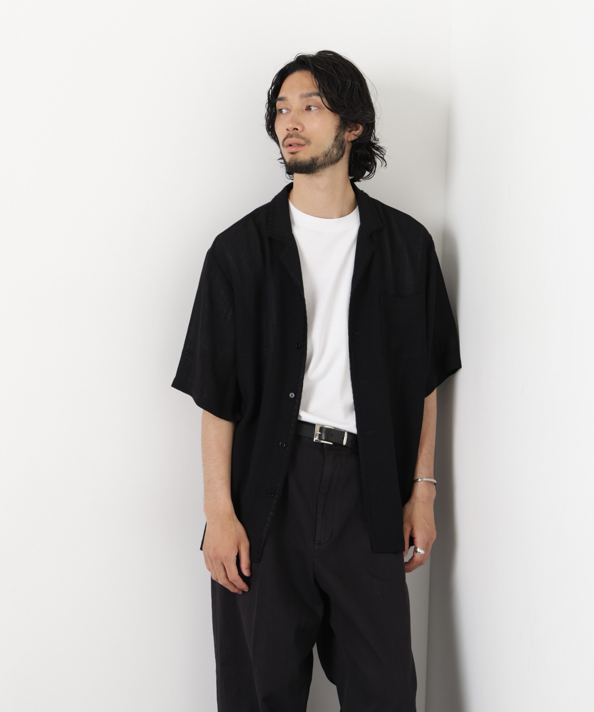 NANO universe「CLAM EMBROIDARY カラミシャツ」|シャツ・ブラウス|